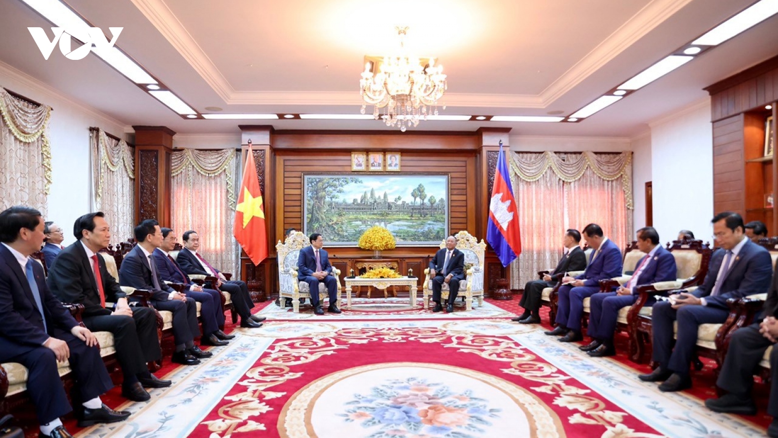 Thủ tướng Chính phủ Phạm Minh Chính hội kiến Chủ tịch Quốc hội Campuchia