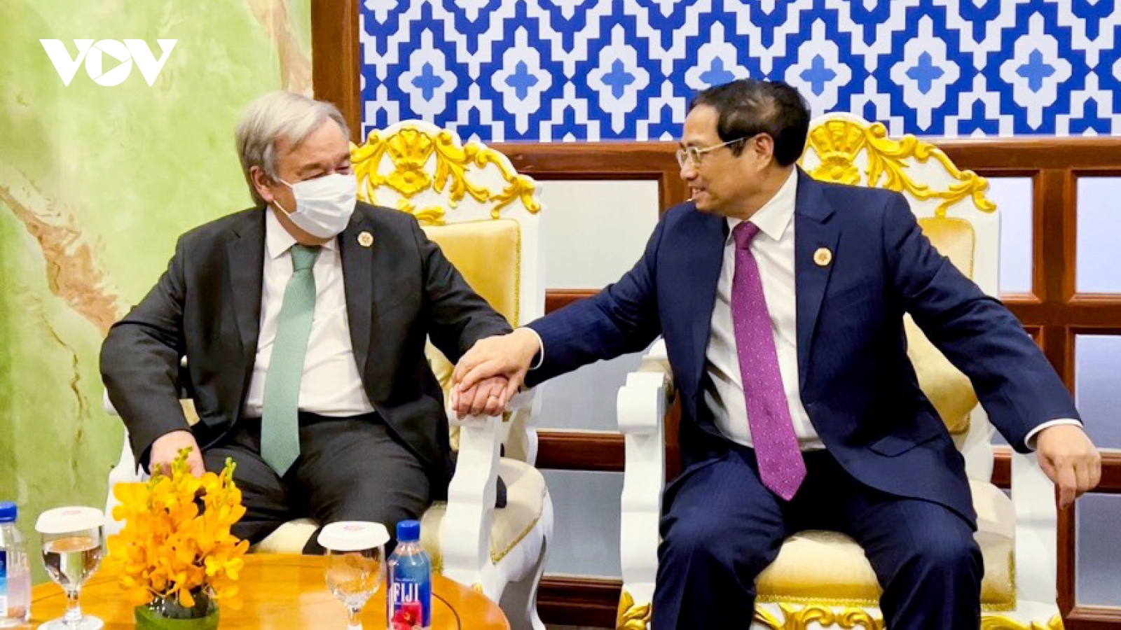 Thủ tướng Phạm Minh Chính gặp Tổng thư ký Liên Hợp Quốc Antonio Guterres