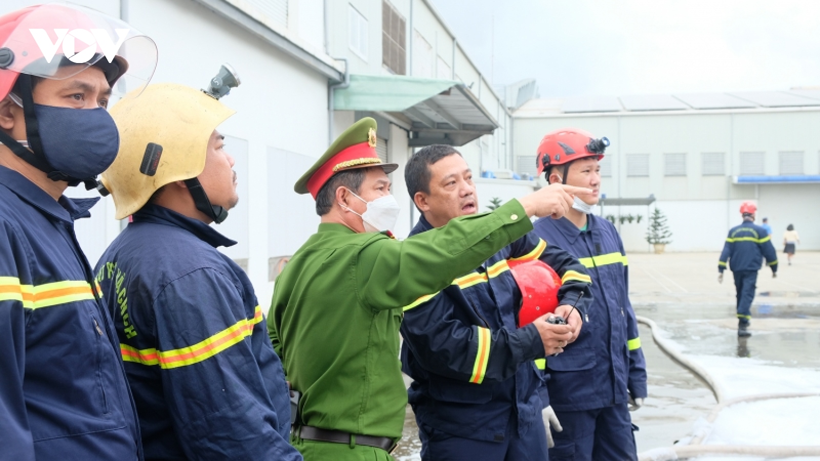 Cháy lớn Nhà máy nhựa trong Khu Công nghiệp Hòa Khánh, Đà Nẵng