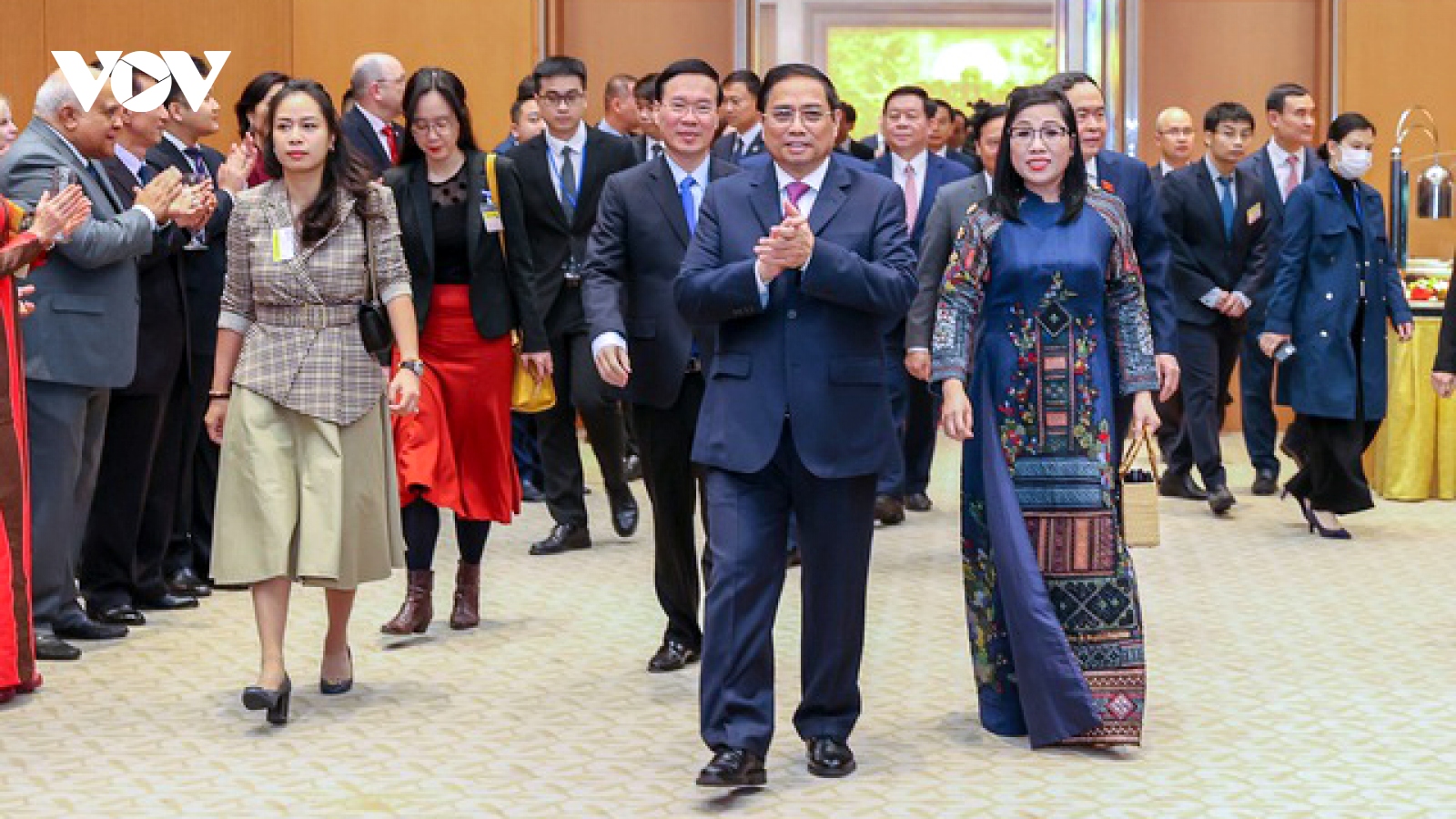 Thủ tướng và Phu nhân chủ trì tiệc chiêu đãi Đoàn Ngoại giao
