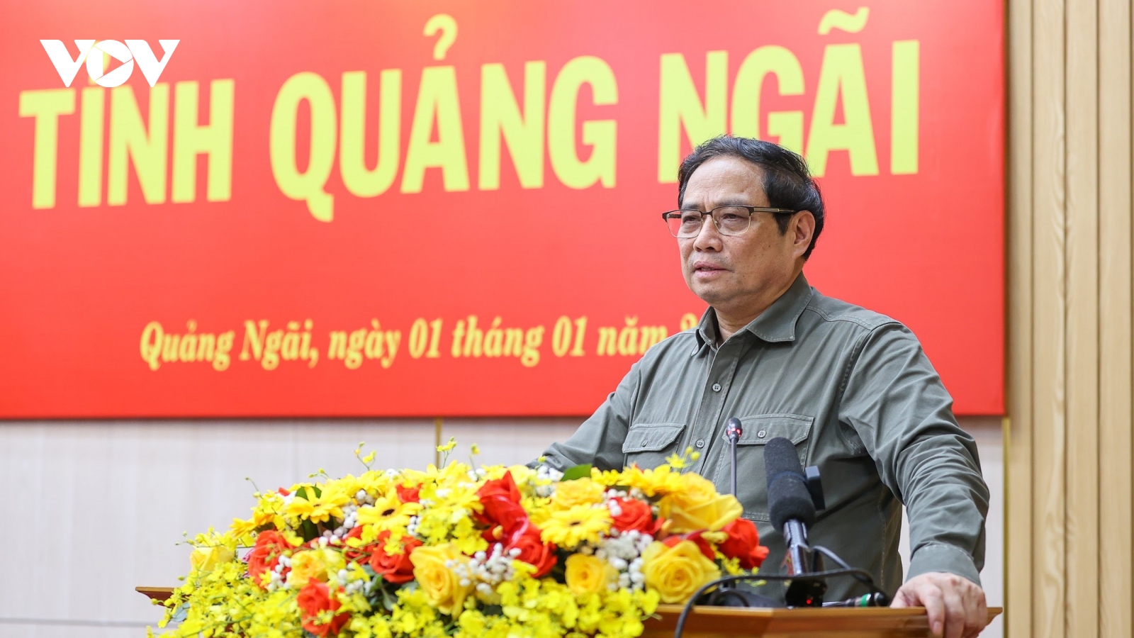 Thủ tướng làm việc với lãnh đạo chủ chốt tỉnh Quảng Ngãi