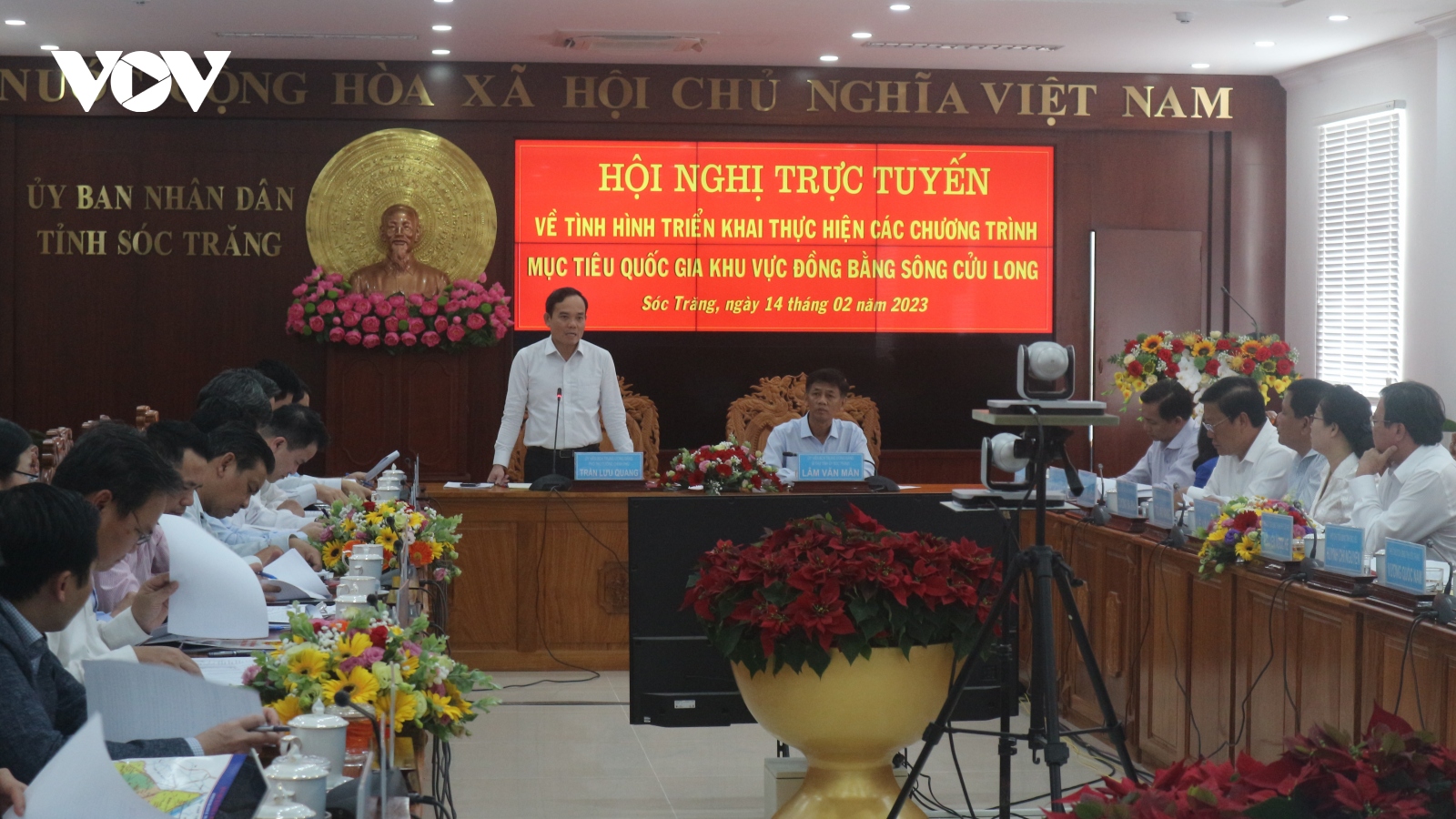 Phó Thủ tướng Trần Lưu Quang chủ trì hội nghị về thực hiện chương trình MTQG
