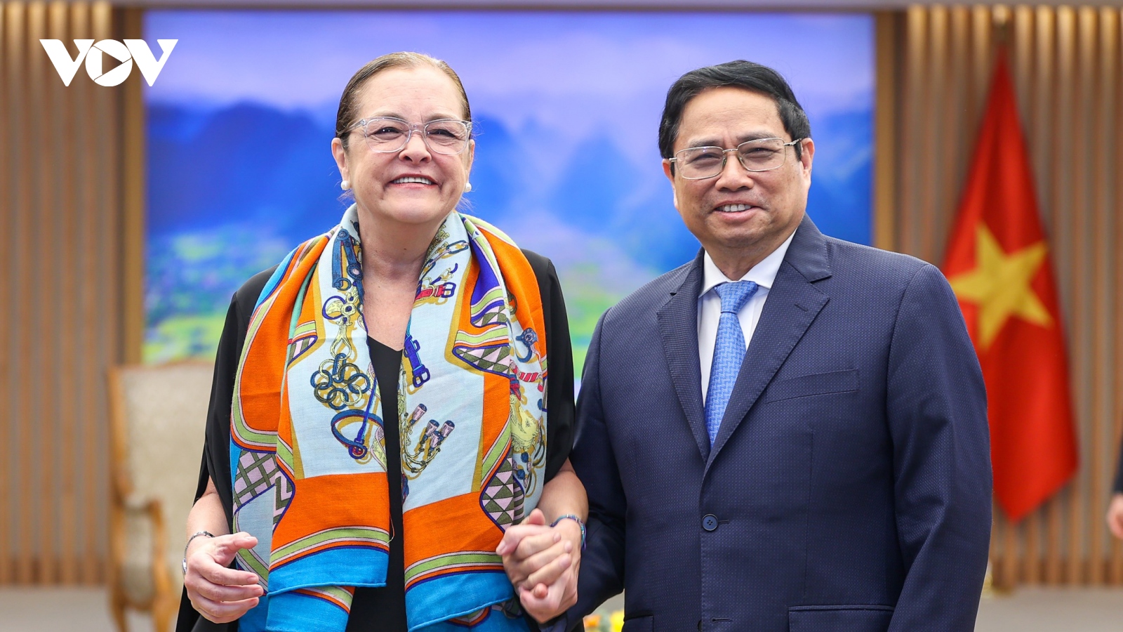 Thủ tướng Phạm Minh Chính tiếp Bộ trưởng Ngoại giao Cộng hòa El Salvador