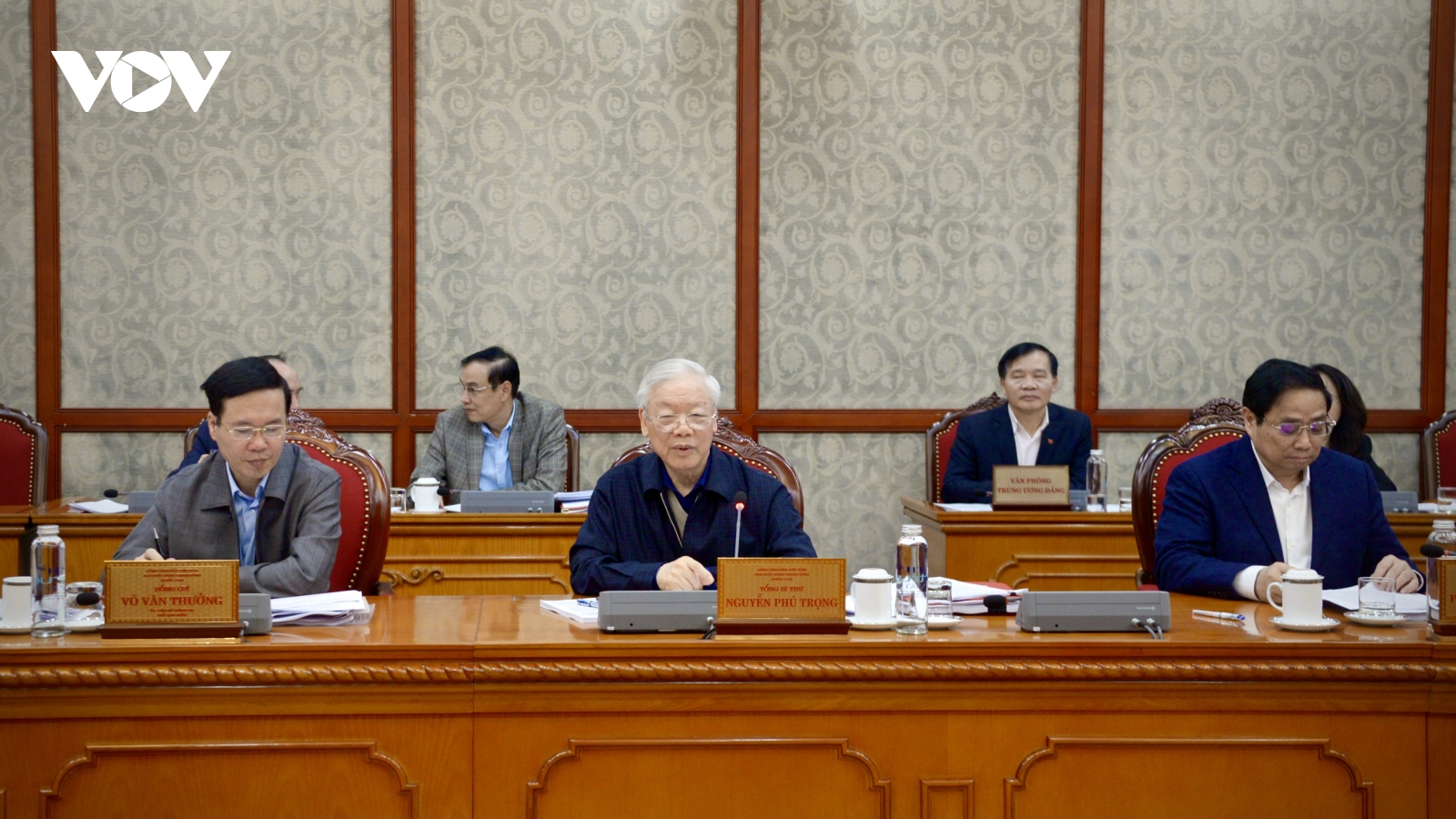 Tổng bí thư Nguyễn Phú Trọng chủ trì cuộc họp Bộ Chính trị, Ban Bí thư