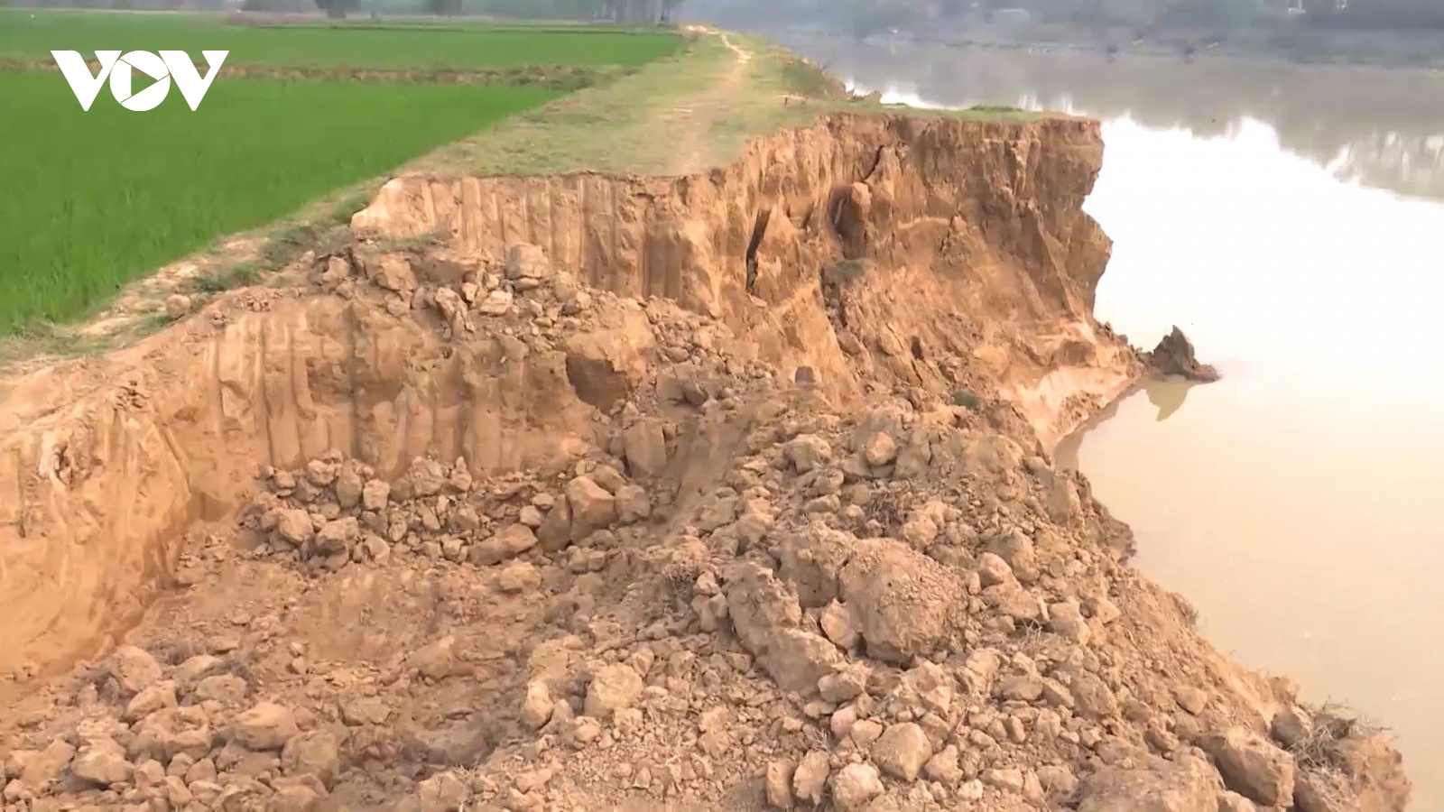 Bắc Giang sắp kết luận vụ sạt lở bãi bồi tiếp giáp nơi khai thác cát của doanh nghiệp