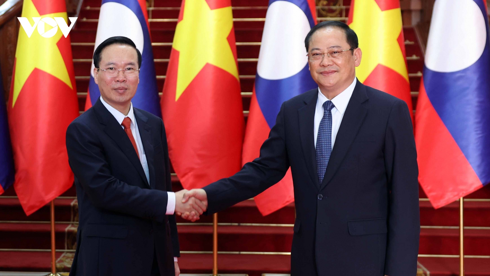 Chủ tịch nước Võ Văn Thưởng hội kiến Thủ tướng Lào