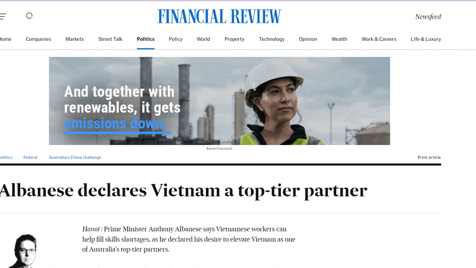 Dư luận Australia ấn tượng về chuyến thăm Việt Nam của Thủ tướng Anthony Albanese