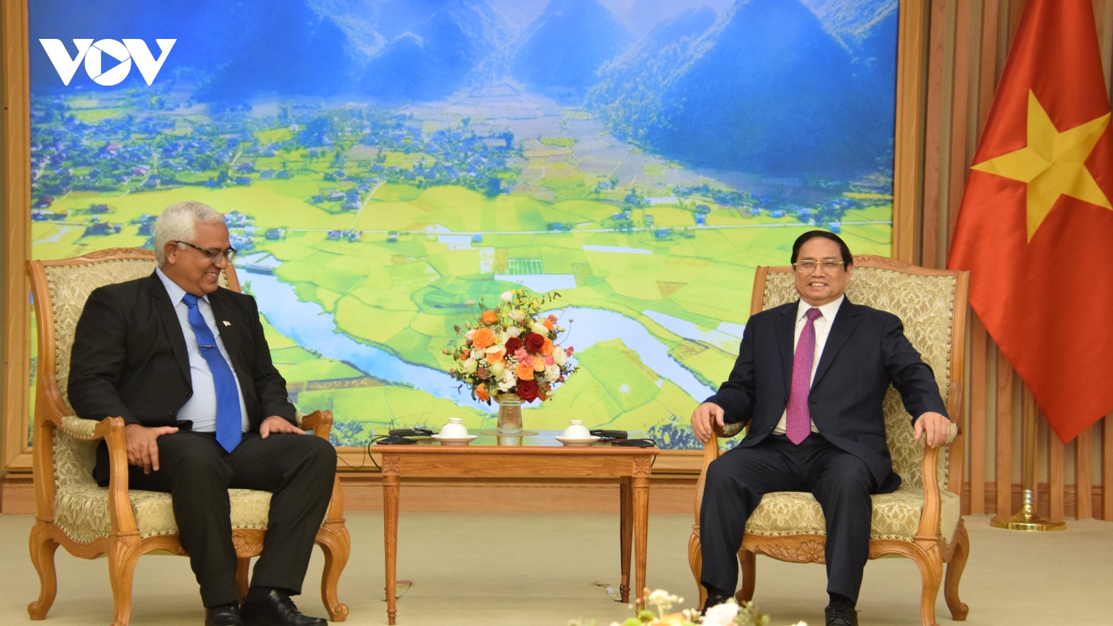 Thủ tướng Phạm Minh Chính tiếp Bộ trưởng Tư pháp Cuba
