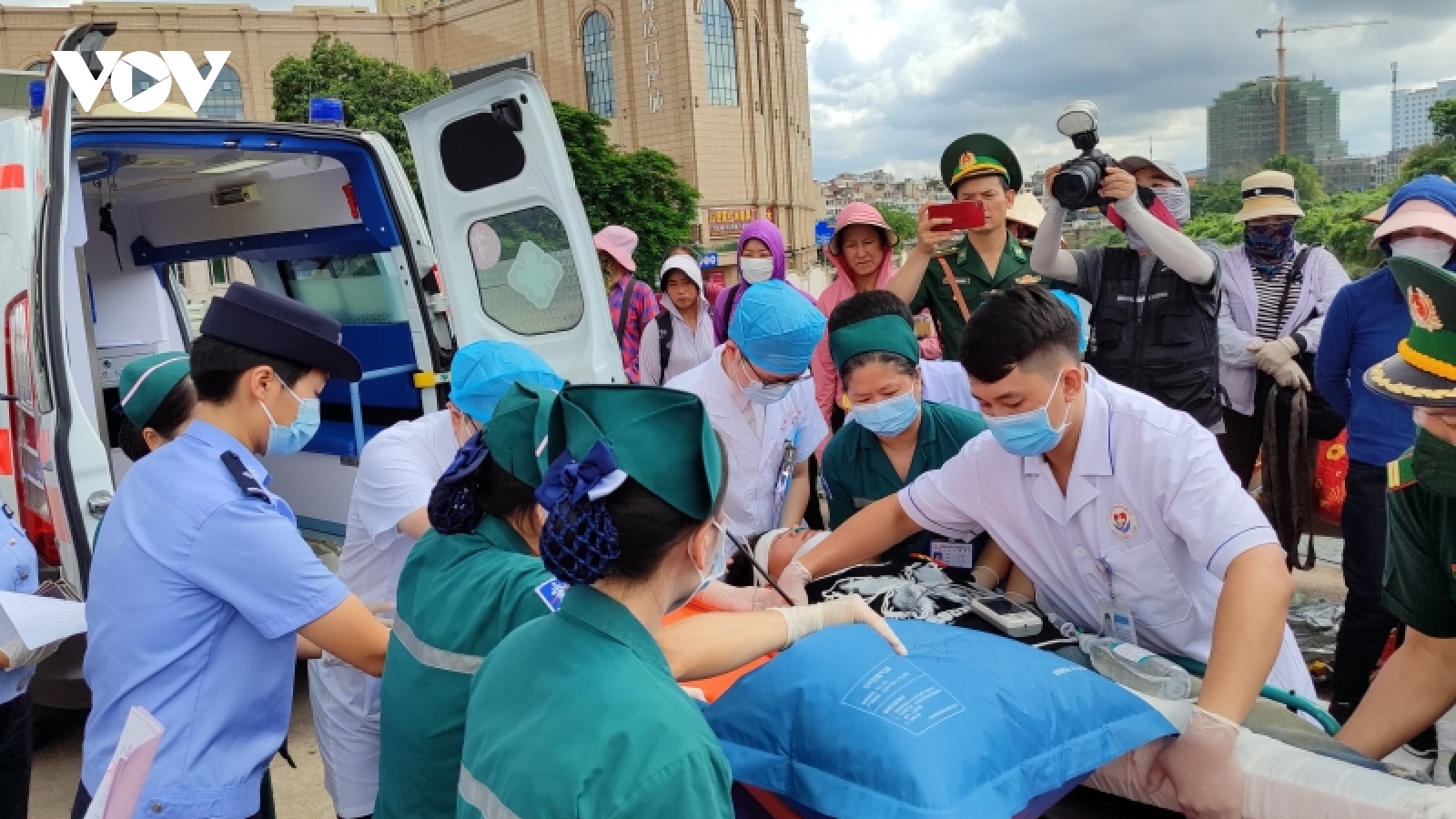Diễn tập cứu trợ y tế Móng Cái (Việt Nam) - Đông Hưng (Trung Quốc)