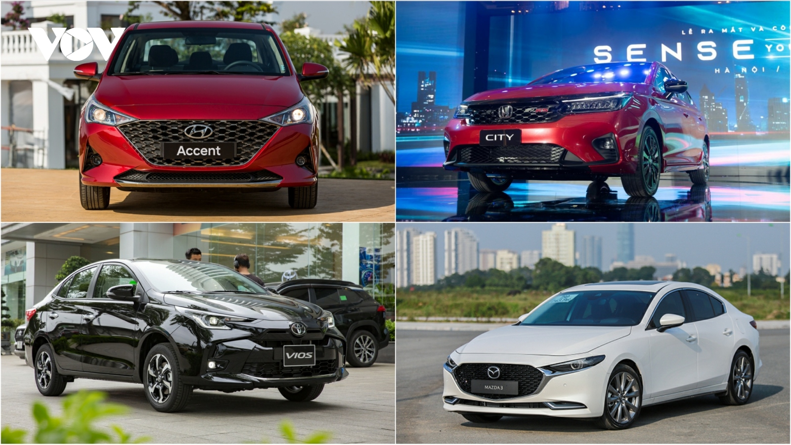 Mẫu xe Sedan nào được người Việt mua nhiều nhất đầu năm 2024?