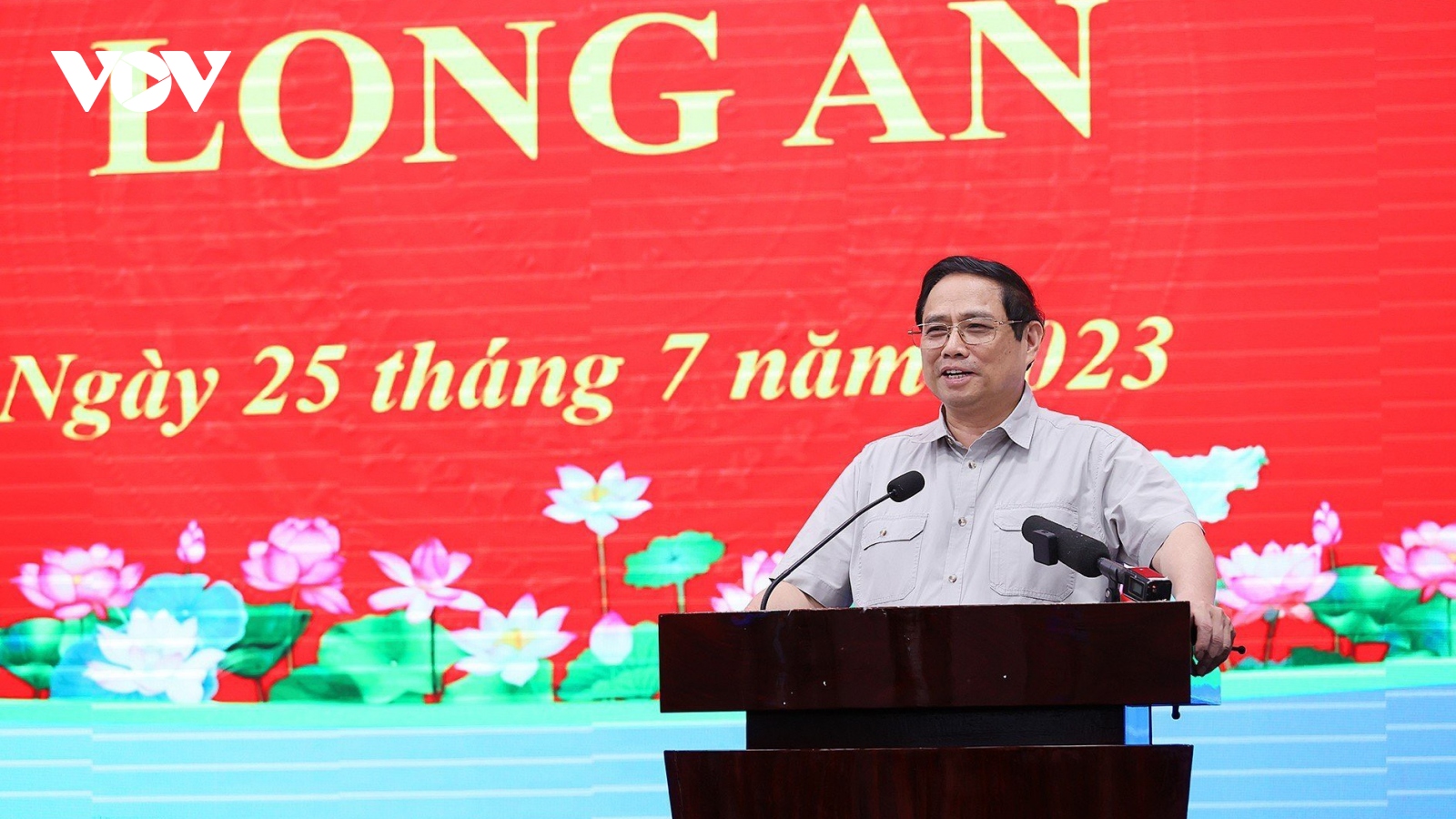 Thủ tướng Phạm Minh Chính làm việc với Lãnh đạo tỉnh Long An