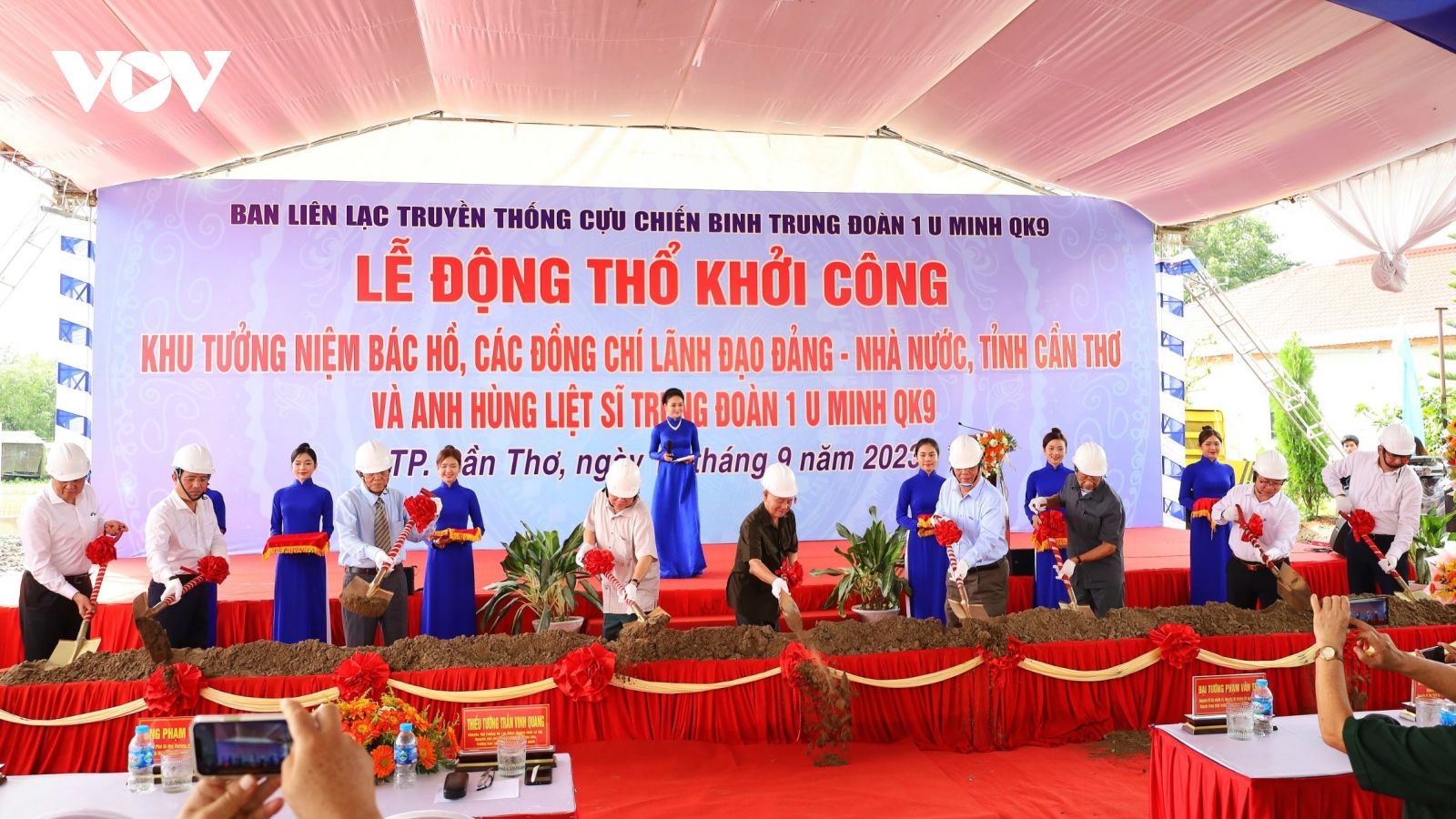 Ban liên lạc Trung đoàn 1 U Minh khởi công Khu tưởng niệm Bác Hồ