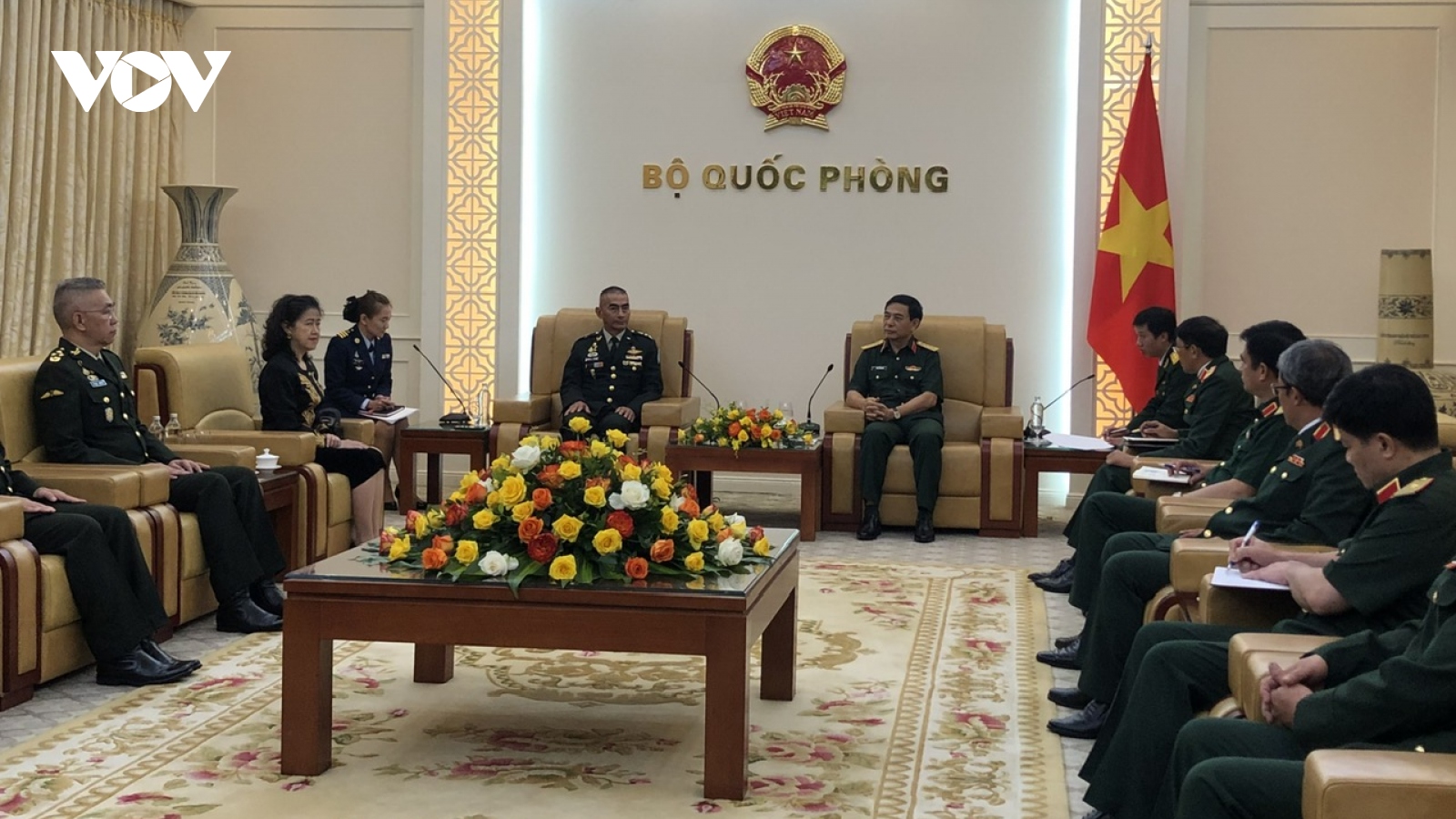 Đại tướng Phan Văn Giang tiếp Tư lệnh Lực lượng Quốc phòng Thái Lan
