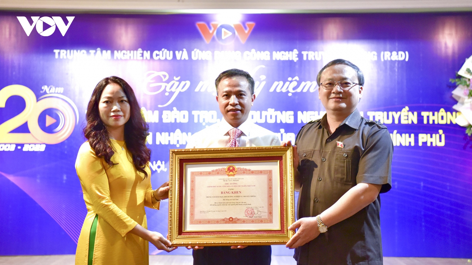 VOVTC kỷ niệm 20 năm thành lập và đón nhận Bằng khen của Thủ tướng Chính phủ