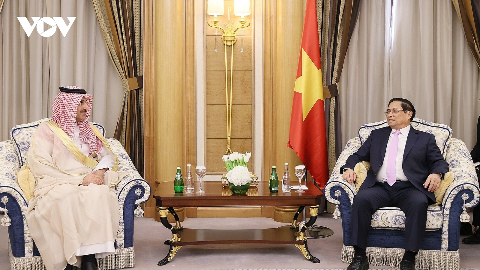 Thủ tướng Phạm Minh Chính tiếp Giám đốc điều hành Quỹ phát triển Saudi Arabia