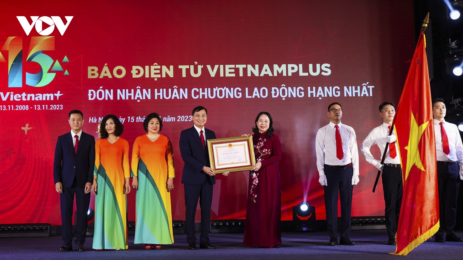 VietnamPlus kỷ niệm 15 năm thành lập và đón nhận Huân chương Lao động hạng Nhất
