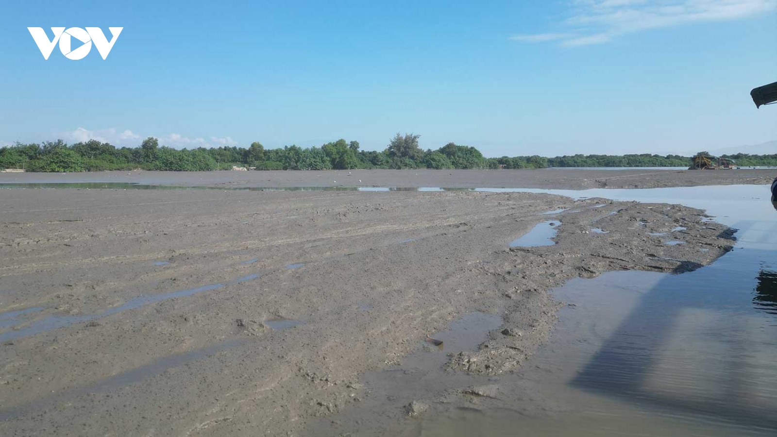 Đoạn sông ở Bình Định bị bồi lắng
