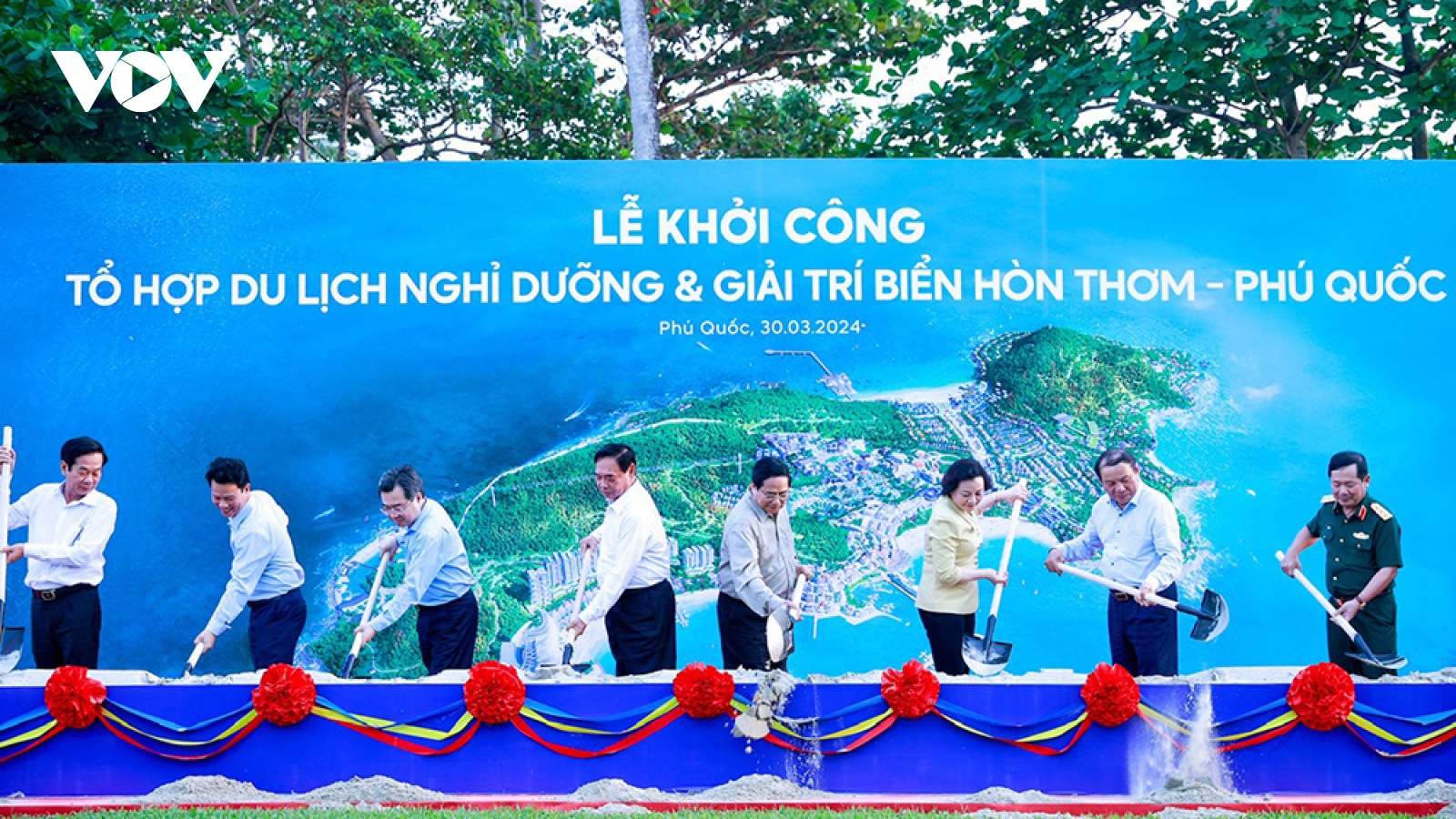 Thủ tướng dự khởi công Tổ hợp du lịch, nghỉ dưỡng và giải trí biển Hòn Thơm