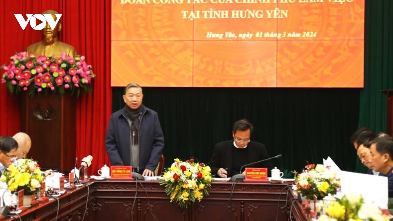 Bộ trưởng Tô Lâm làm việc với tỉnh Hưng Yên về tình hình sản xuất kinh doanh