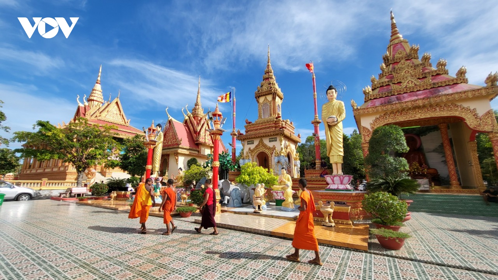 Tạo điều kiện thuận lợi để sư sãi, đồng bào Khmer đón tết Chôl Chnăm Thmây