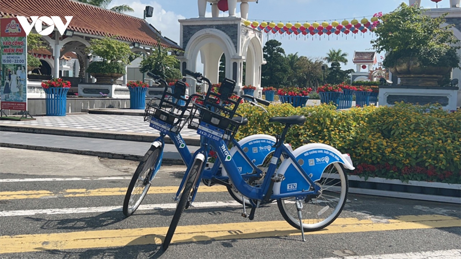 Đà Nẵng đề nghị tiếp tục miễn phí sử dụng vỉa hè để bố trí trạm xe đạp công cộng