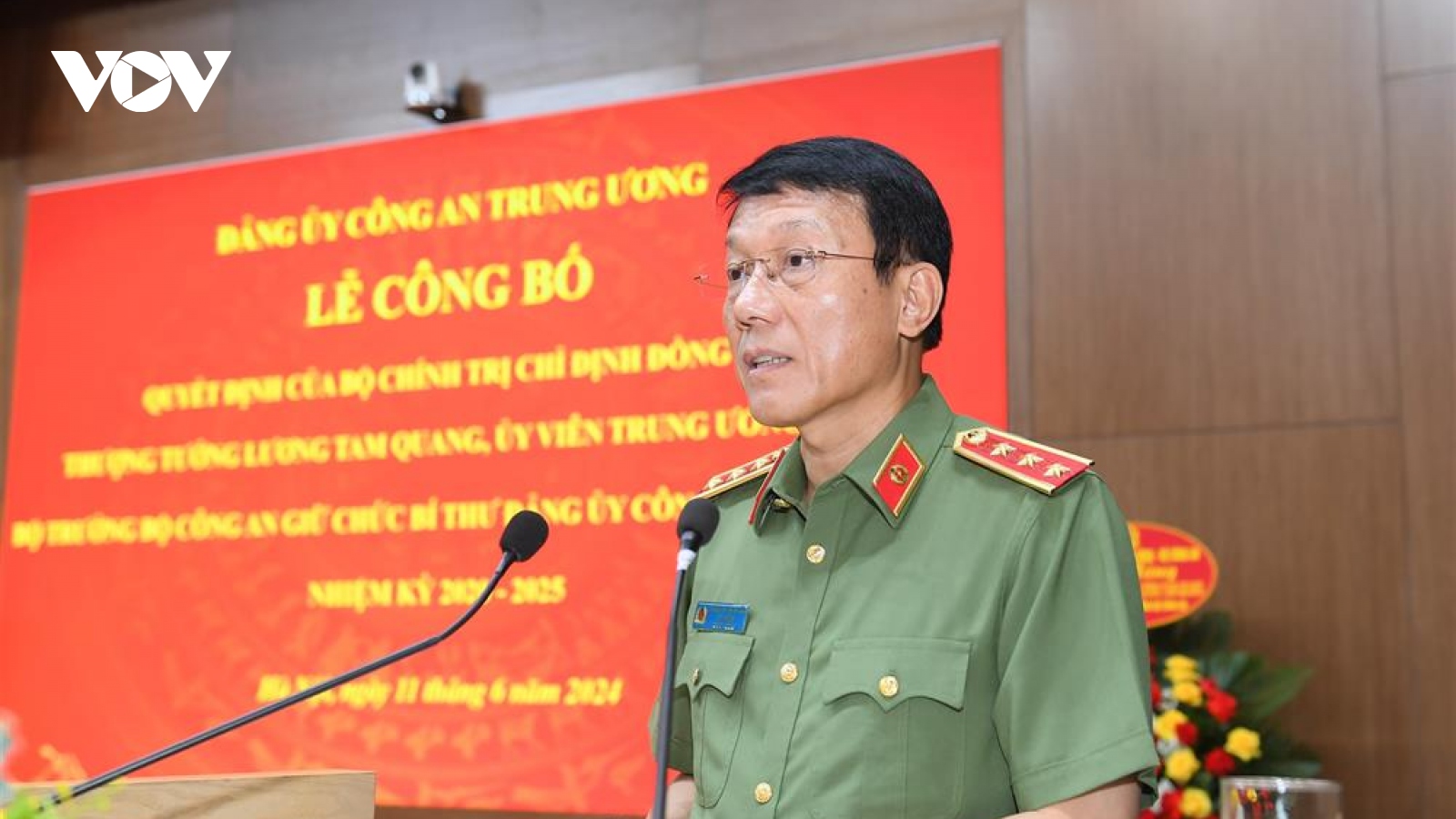 Thượng tướng Lương Tam Quang giữ chức Bí thư Đảng uỷ Công an Trung ương
