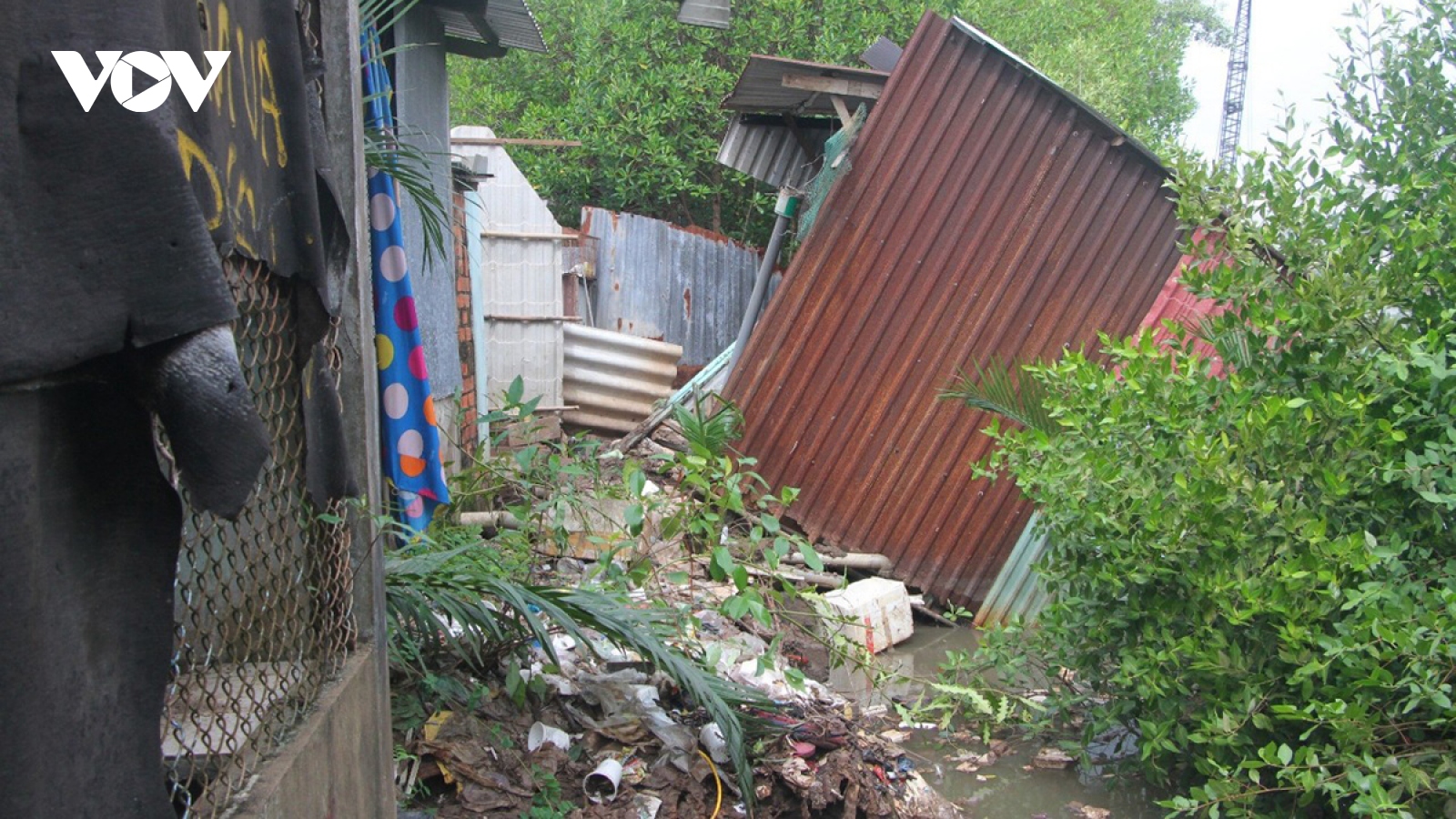 Sạt lở bờ sông ảnh hưởng hàng chục căn nhà ở Bạc Liêu