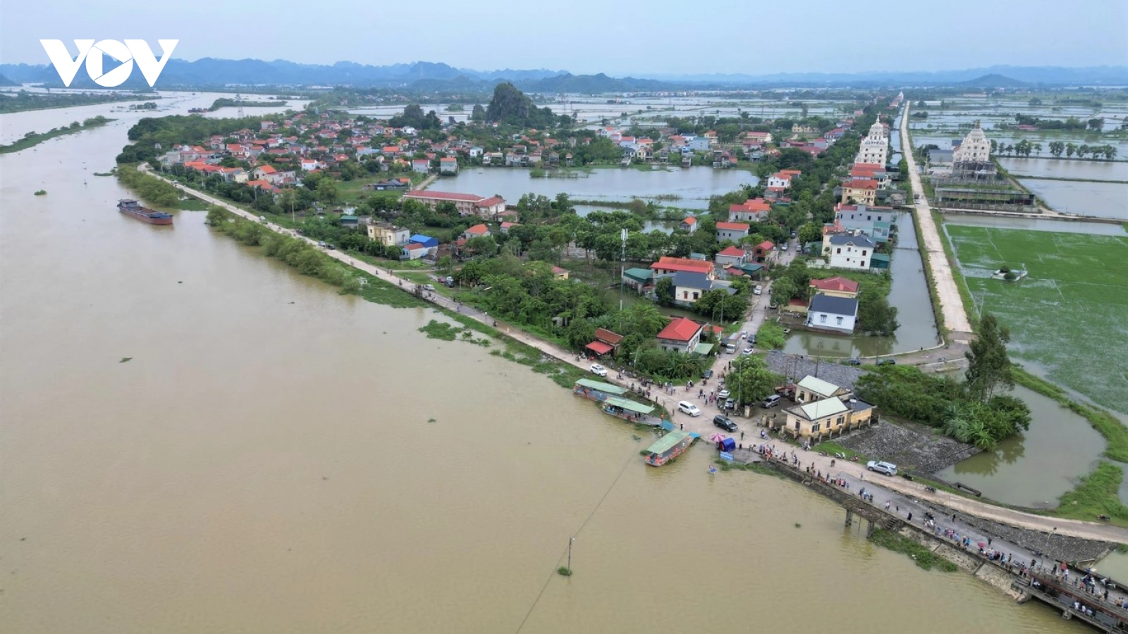 Nước sông Hoàng Long lên cao - Ninh Bình đưa ra 2 phương án ứng phó