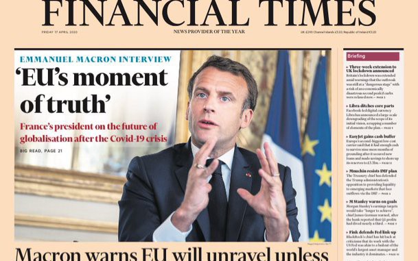 Tổng thống Pháp Macron nghi ngờ cách Trung Quốc chống Covid-19