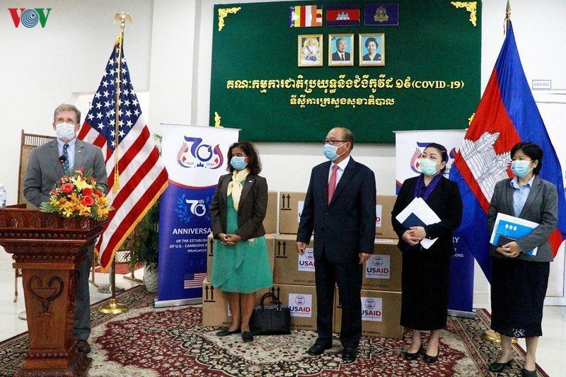 Mỹ viện trợ hơn 3,5 triệu USD hỗ trợ Campuchia phòng chống Covid-19