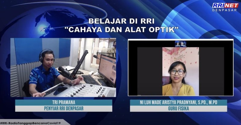 Lớp học Radio mùa Covid-19 của Đài phát thanh quốc gia Indonesia