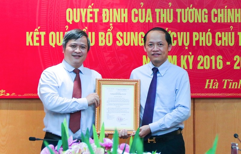 Thủ tướng phê chuẩn kết quả bầu Phó Chủ tịch UBND tỉnh Hà Tĩnh