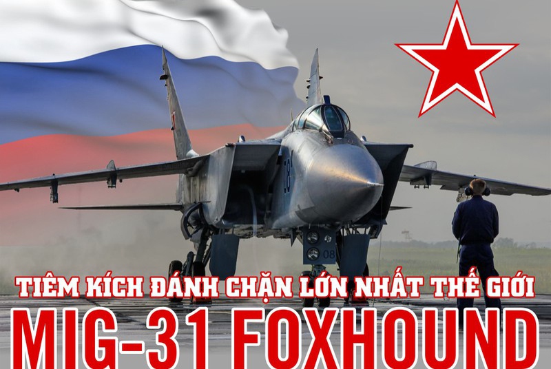 Infographic: MiG-31 - Tiêm kích đánh chặn lớn nhất thế giới của Nga