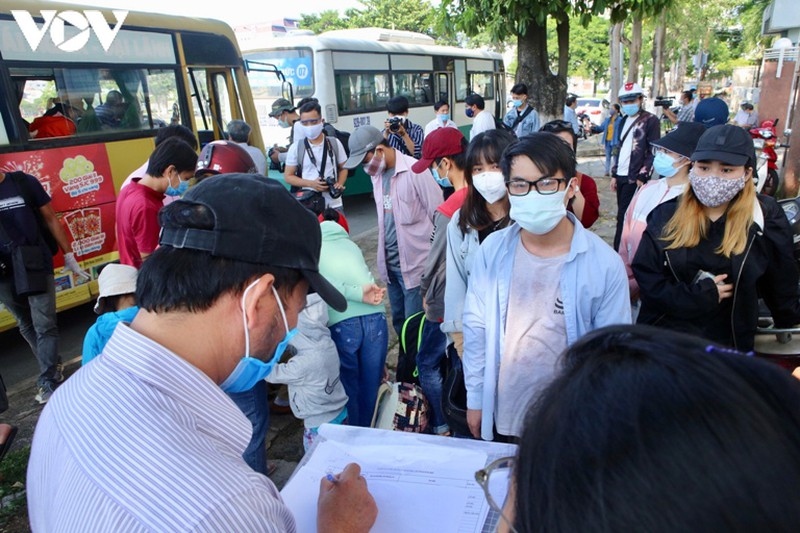 Học sinh, sinh viên Quảng Nam bị kẹt ở Đà Nẵng được về địa phương