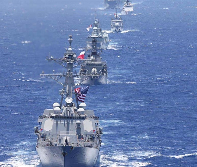 Mỹ tập trận hải quân lớn nhất thế giới giữa căng thẳng với Trung Quốc