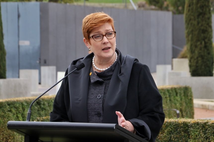 Bộ trưởng Ngoại giao Australia Marise Payne. Ảnh: ABC.