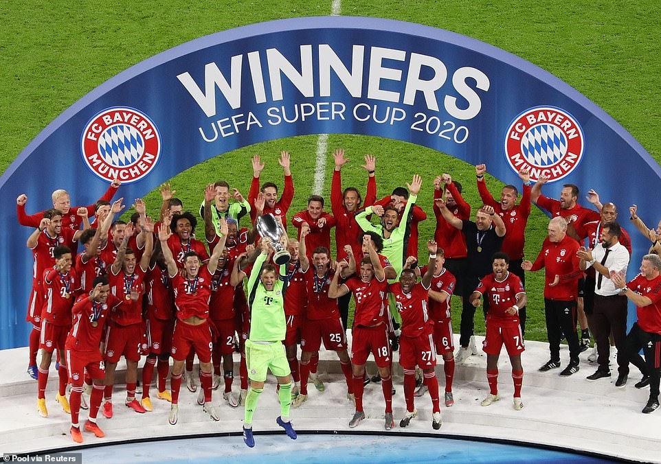 Lội ngược dòng thắng Sevilla 2-1, Bayern giành Siêu Cúp châu Âu.