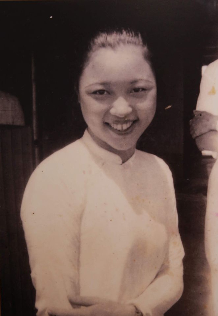 Bà Vi Kim Ngọc với nhan sắc xinh đẹp thời con gái.