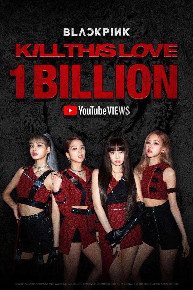 BLACKPINK “Kill this love” cán mốc 1 tỷ lượt xem trên Youtube