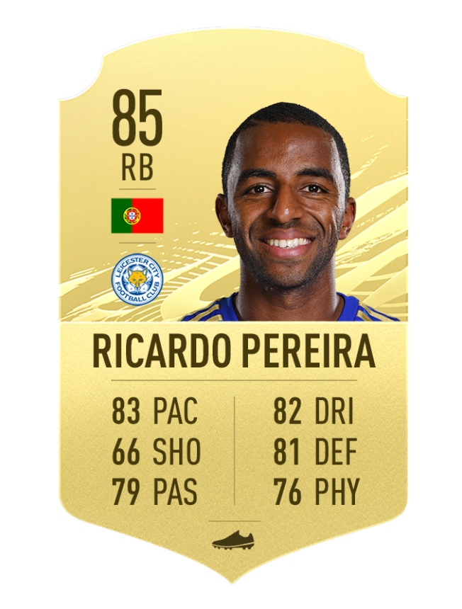 6. Ricardo Pereira (Leicester - Chỉ số chung 85)