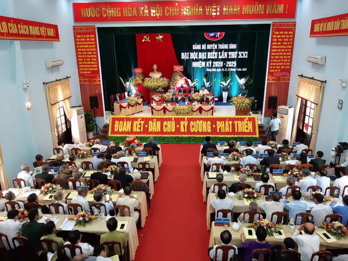 Đại hội Đại biểu Đảng bộ huyện Thăng Bình nhiệm kỳ 2020-2025.