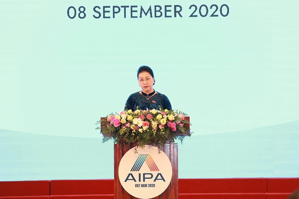 Chủ tịch Quốc hội Nguyễn Thị Kim Ngân phát biểu khai mạc Đại hội đồng AIPA 41