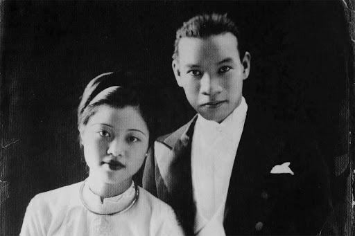 Chú rể Nguyễn Văn Huyên và cô dâu Vi Kim Ngọc. (Ảnh: KT)