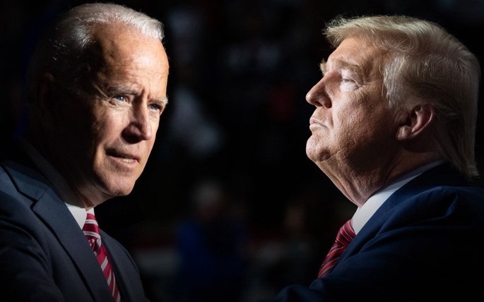 Ứng viên đảng Dân chủ Joe Biden (trái) và Tổng thống Donald Trump (phải). Ảnh: The Wall Street Journal.