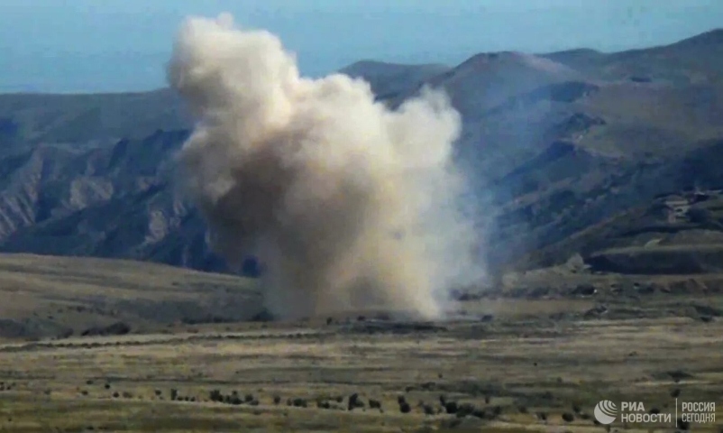 Xung đột ở khu vực Nagorno-Karabakh. Ảnh: RIA