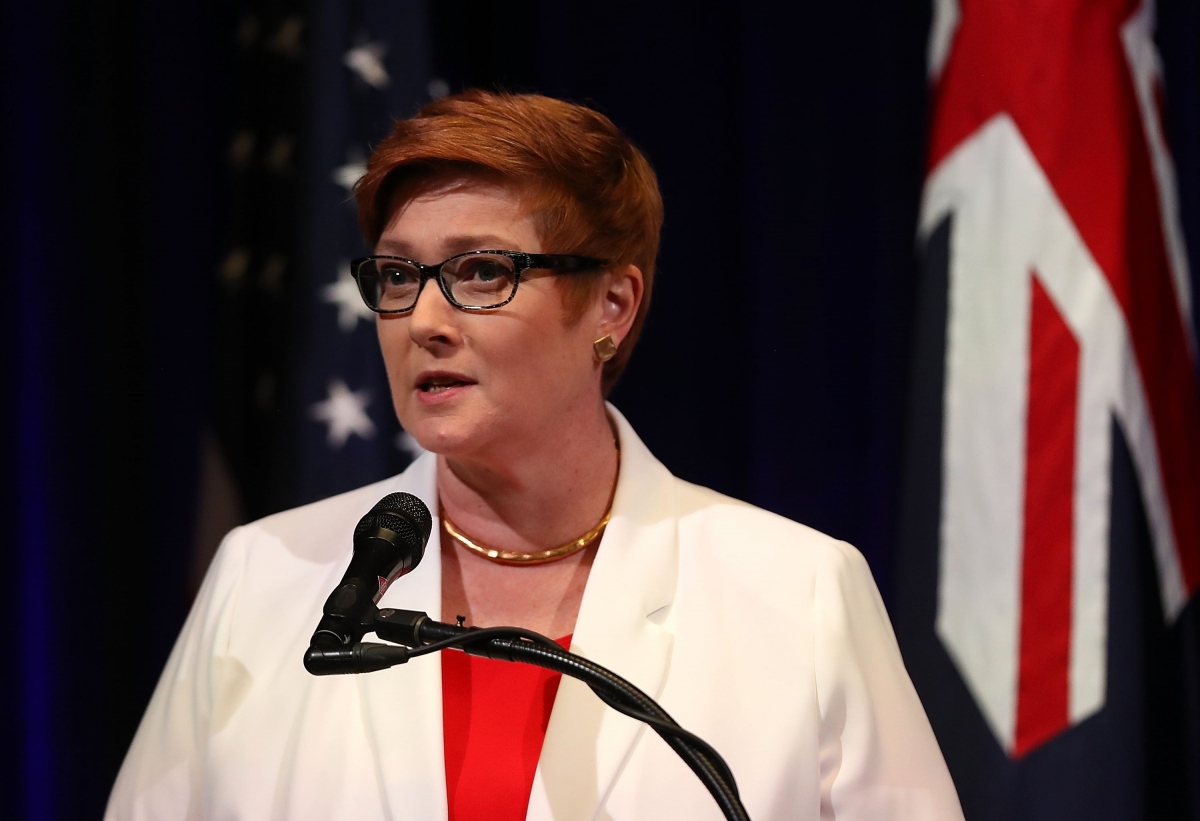 Ngoại trưởng Australia Marise Payne. Ảnh: SCMP.