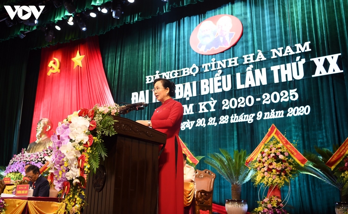 Bà Lê Thị Thủy tiếp tục được tín nhiệm bầu làm Bí thư Tỉnh ủy Hà Nam.