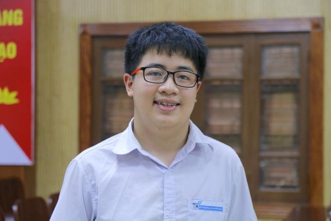 Ngô Quý Đăng, học sinh lớp 10 trường THPT chuyên Khoa học Tự nhiên.