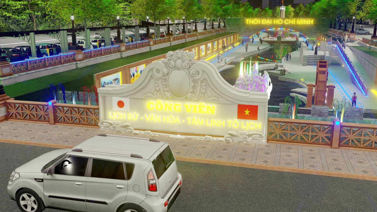 Mô phỏng công viên Lịch sử-Văn hoá-Tâm linh Tô Lịch” tương lai.