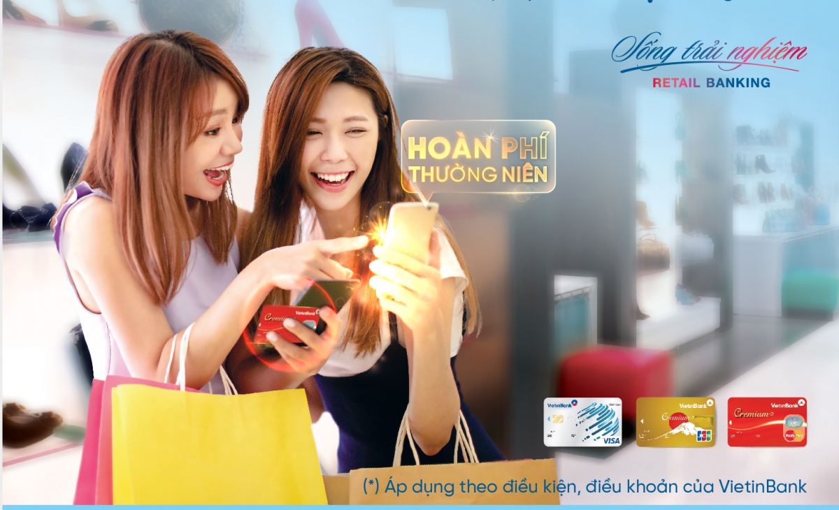 Hoàn phí thường niên cho chủ thẻ tín dụng quốc tế VietinBank